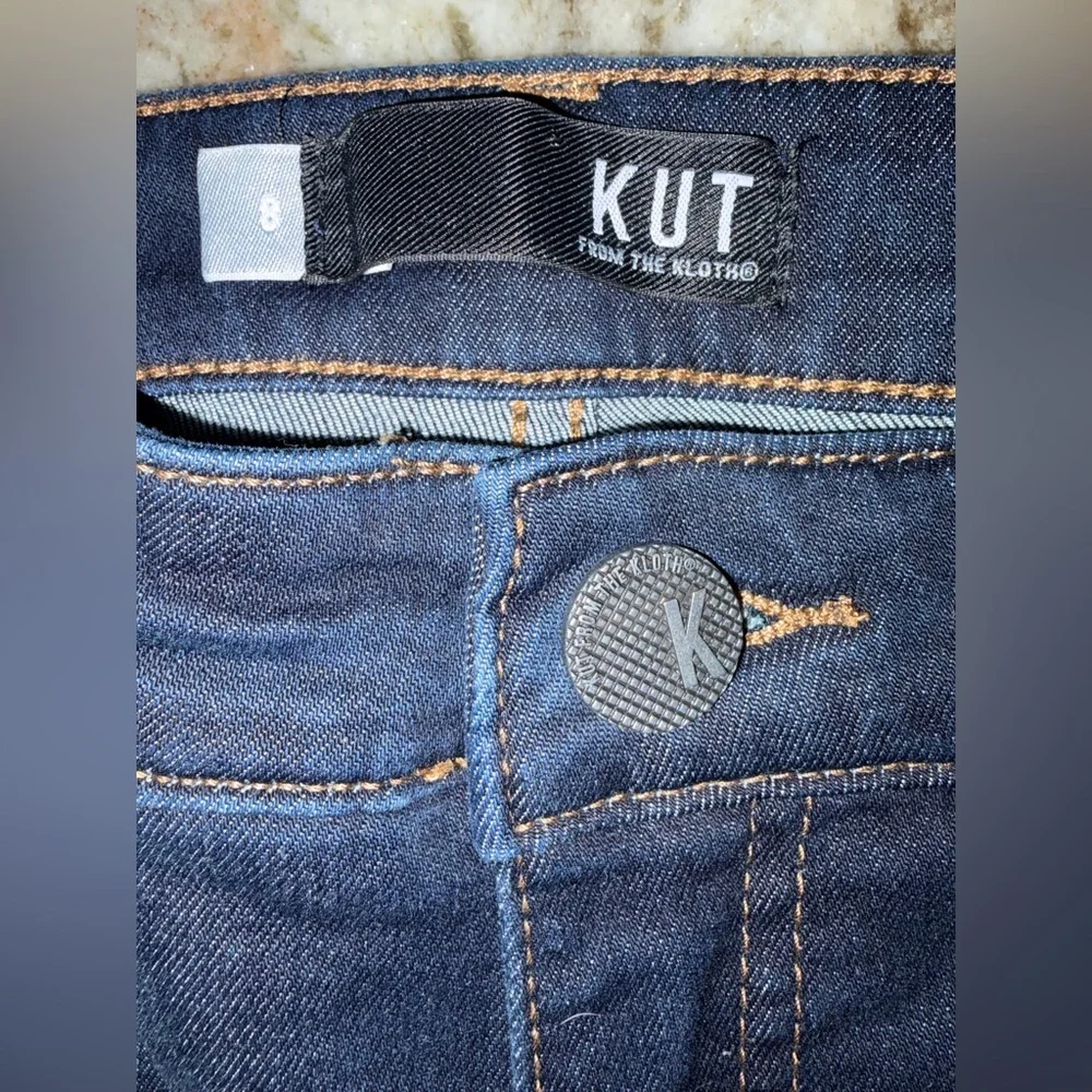 NWT!! Kut From The Kloth  CONNIE HIGH RISE SLIM FIT ANKLE RAW HEM  SIZE 8 - Picture 10 of 12